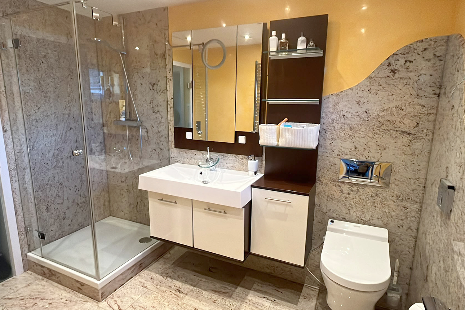 Ferienwohnung-Lieblingsplatz Badezimmer mit Dusche